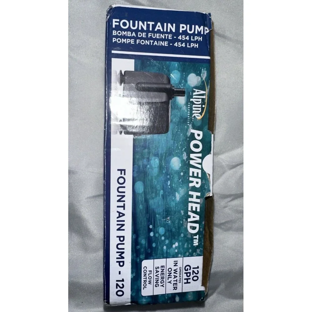 Alpine Power Head Statuary Pump 120 GPH Fountain Pump